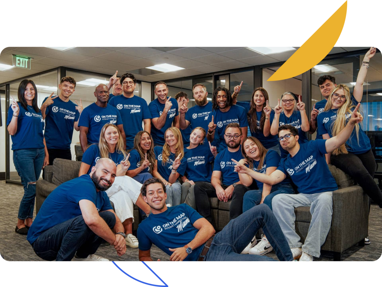 team photo decoration